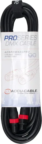 adj Productos AC5PDMX25PRO Cable DMX de 5 pines para pie