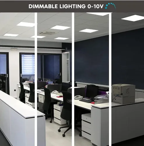 Miniatura 4 de Paquete de 6 luces LED de panel plano de 2 x 2 para techo caído, 5200 lm seleccionables 20W/25W/30W/35W/40W, temperatura