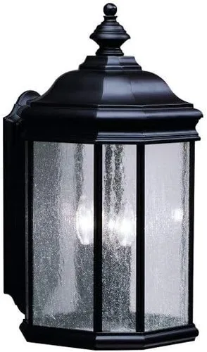 Miniatura 2 de Kichler 9030BK Kirkwood Outdoor Wall 3-Light, Black, 12-Inch