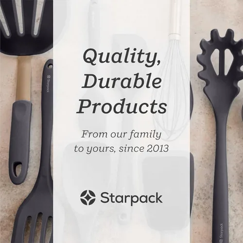 Miniatura 5 de StarPack - Juego de espátulas de silicona flexible de alta calidad, 3 espátulas para utensilios de cocina antiadherentes, juego de espátulas de alta