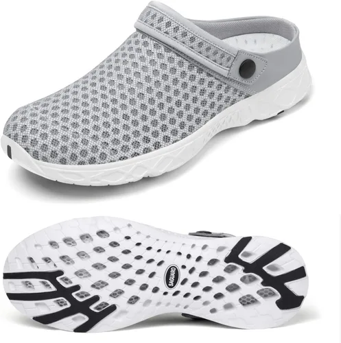 Miniatura 12 de SAGUARO - Zapatos de jardín de secado rápido para hombre y mujer, ligeros y transpirables. Zuecos de jardinería, sandalias de agua y malla