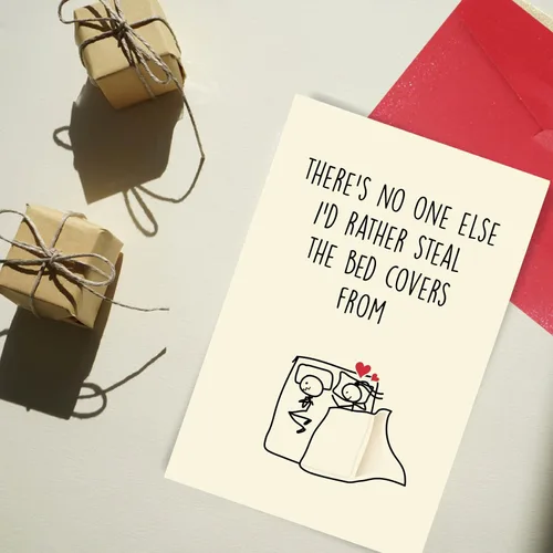 Miniatura 4 de Cheerin Divertida tarjeta de aniversario con sobres, tarjetas de amor humorísticas para él y ella, tarjeta romántica para marido, esposa, prometido