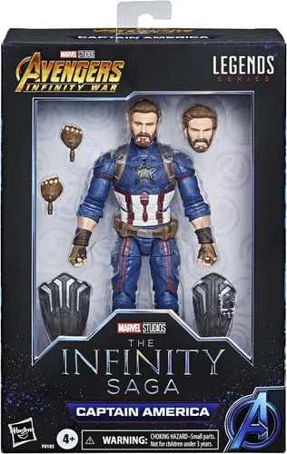 Miniatura 2 de Marvel Hasbro Avengers Infinity Hasbro Legends Series - Figura de acción del Capitán América (5.9 in), diseño premium, incluye 5 accesorios