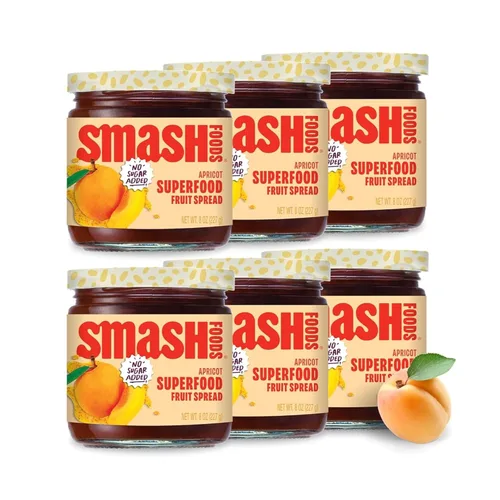 Miniatura 15 de Smash Foods Mermelada de Cereza y Granada Mermelada Keto Baja en Calorías, Sin Azúcar Añadida con Fruta Reutilizada y Semillas de Chía Untable