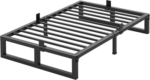 Miniatura 10 de Yitong Angel Armazones de Cama Gemela Plataforma, 14 Pulgadas de Alto 3500 lbs Plataforma de Metal de Servicio Pesado, Base de Colchón con Soporte