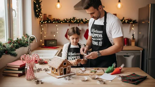 Miniatura 3 de NewEleven Regalo del día del padre para hombres, papá, marido, él, delantales para hombres con bolsillos Delantal What Happen