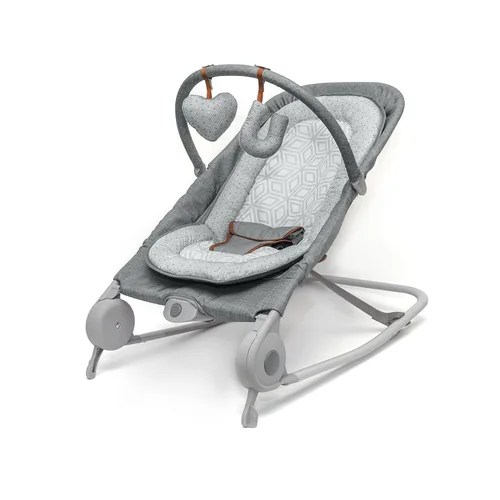 Miniatura 10 de Summer Infant 2-en-1 Mecedora y Silla Balancín Duo (Gris y Azul Agua) Mecedora y Balancín Conveniente y Portátil para Bebés Incluye Juguetes Suaves