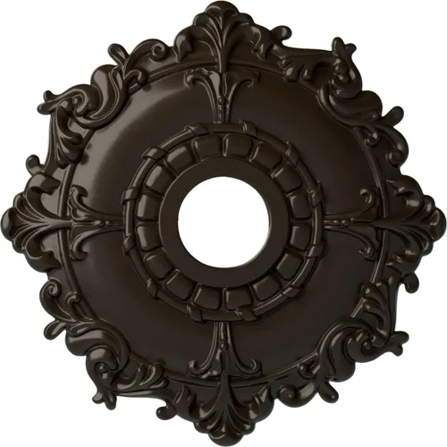 Miniatura 32 de Ekena Millwork CM18RL medallón de techo Riley de 18 in (diam. ext.) x 3 1/2 in (diam. int.) x 1 1/2 in, CM18RL Primed