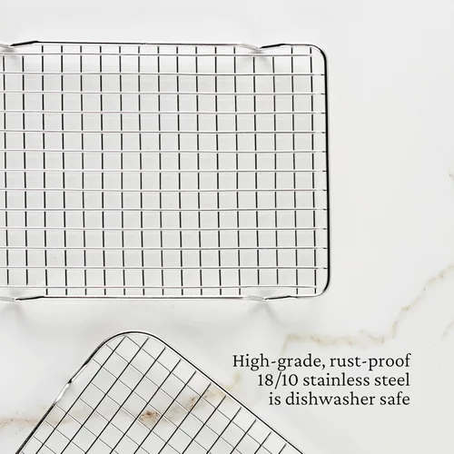 Miniatura 4 de Hestan Provisions OvenBond - Estante de refrigeración de acero inoxidable de 9 x 12.5 pulgadas (paquete de 2)