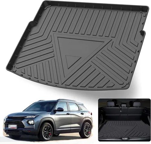 Miniatura 17 de Elsetyler Revestimiento de carga para viaje 2021 – TPO negro para todo tipo de clima, resistente al agua, bandeja de carga trasera, protector