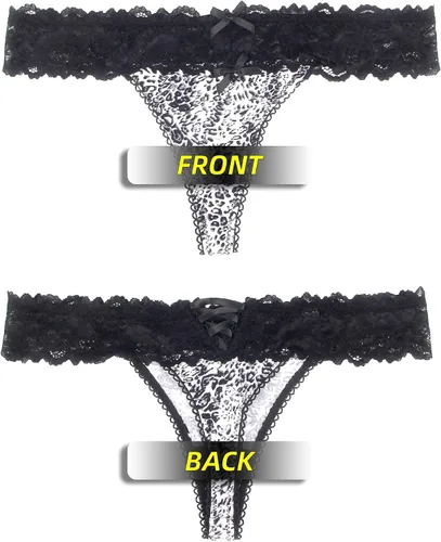 Miniatura 21 de ohyeah Tangas sexy de encaje tangas bragas de tiro bajo ropa interior para mujer de algodón entrepierna braga tangas bragas 4-18