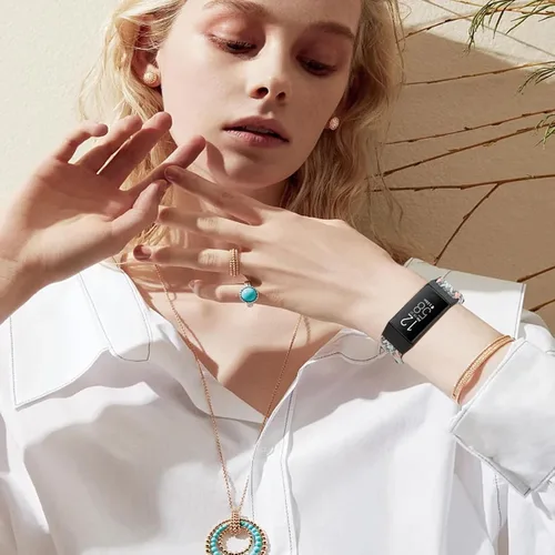 Miniatura 4 de Correas elásticas trenzadas ajustables compatibles con Fitbit Charge 3 y Fitbit Charge 4 bandas para hombres y mujeres, correas deportivas de tela