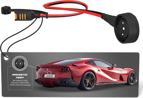 Miniatura 10 de JMR Adaptador para Ferrari 488 F8 California T Portofino 812 Roma GTC4Lusso FF F12 296 Compatible con CTEK (puerto magnético, con indicador)
