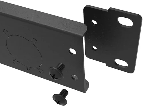 Miniatura 7 de Panel de conexión con bisagras de 12 puertos, pasos/orificios, conectores tipo D de 1U de 19 pulgadas para montaje en rack, audio con lado