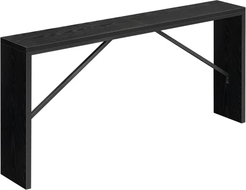 MAHANCRIS Mesa consola, mesa de sofá de 62.2 pulgadas de largo detrás del sofá, mesa de entrada estrecha, mesa de comedor de granja con marco de