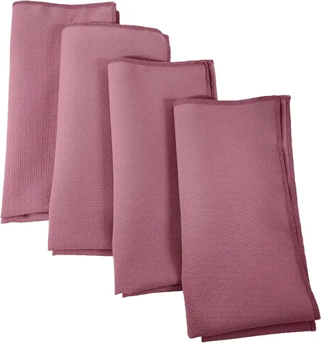 Miniatura 62 de LA Linen Paquete de 10 servilletas de popelina de poli, servilletas de tela suave, servilletas lavables y reutilizables, servilletas de mesa