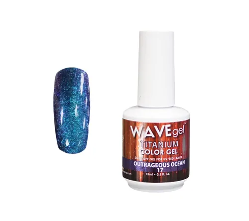 Miniatura 24 de WAVEGEL - Esmalte de uñas en gel con purpurina, colección Titanio, #28 Twinkle Pink I 0.5 onzas