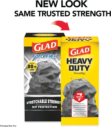 Miniatura 2 de Glad ForceFlex - Bolsas de basura grandes y resistentes, con capacidad para más de 80 libras, 30 galones, 25 unidades (el paquete puede variar)
