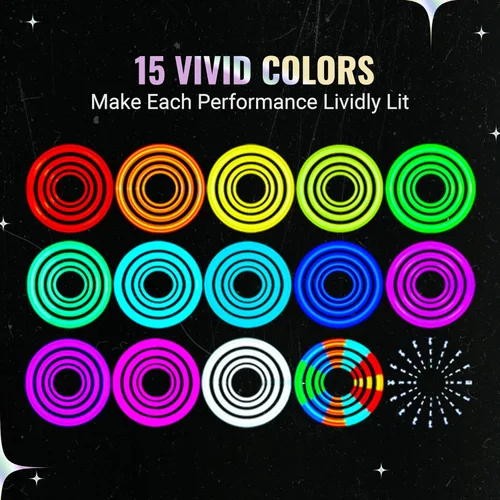 Miniatura 5 de UltraPoi Barra luminosa LED ultraligera (individual) - Rainbow LED para Poi Raves y conciertos