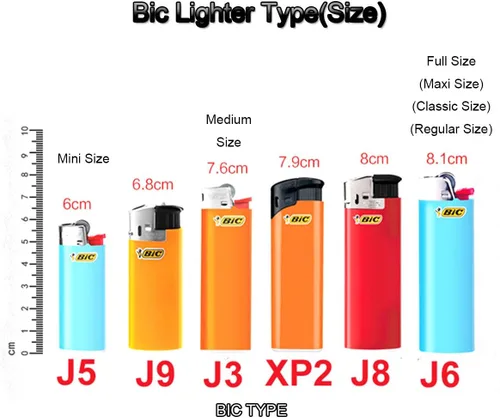 Miniatura 2 de Metal negro cuero encendedor caso cubierta titular para BIC tamaño completo encendedor tipo J6