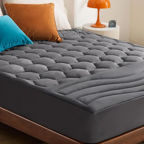 Miniatura 10 de Bedsure Protector de colchón beige individual XL – Cubrecolchón suave para dormitorio universitario, protector de cama individual extra largo