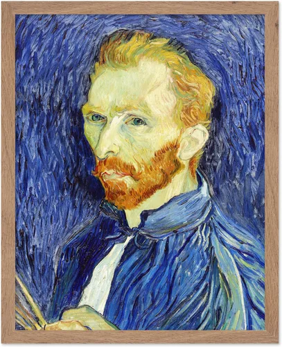 Miniatura 65 de Poster Master Póster clásico de Van Gogh, impresión impresionista vintage, regalo para artista, pintor, autorretrato, sombrero de paja, dibujo