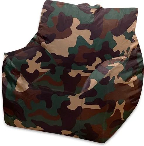 Miniatura 15 de Posh Beanbags - Sillón puff grande, 38 pulgadas, color azul rey sólido Nylon suave - Azul real