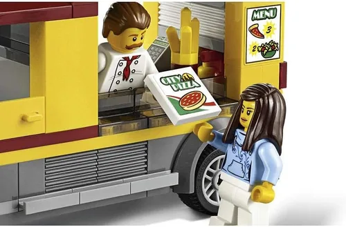 Miniatura 5 de 60150 Juguete de construcción de camioneta LEGO CITY, grandes vehículos, pizza