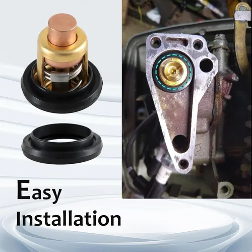 Miniatura 6 de Termostato con junta compatible con motores fueraborda Johnson Evinrude de 5-235 HP Reemplazo#: 5005440 8330720 777260