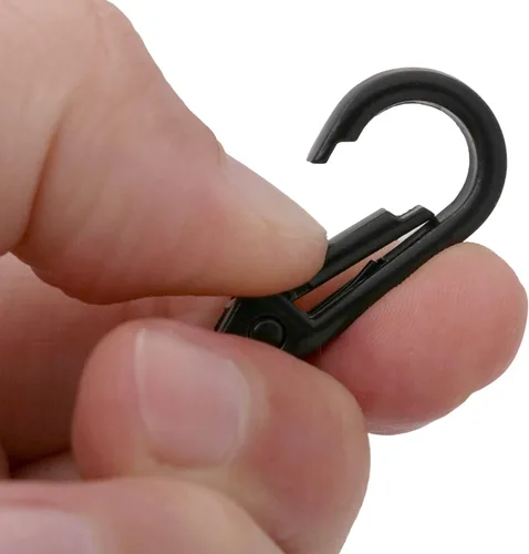 Miniatura 4 de BIKICOCO Perno de gatillo giratorio de 1/2 pulgada, gancho a presión, cierre de pinza de langosta, clip de resorte, extremo de junta tórica, negro
