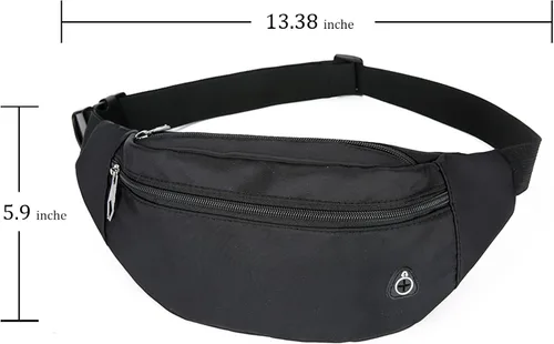 Miniatura 3 de FREETOO - Cangurera con correa ajustable para hombres y mujeres; para entrenamiento, viajes, correr, senderismo, ciclismo, uso casual, uso al aire
