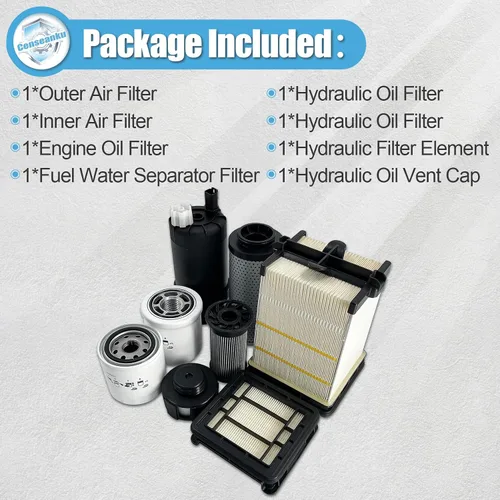 Miniatura 5 de 7343102 7319444 Kit de servicio de filtro de mantenimiento de 1000 horas compatible con Bobcat S450 S510 S530 S550 S570 S590 S595 T450 T550 T590