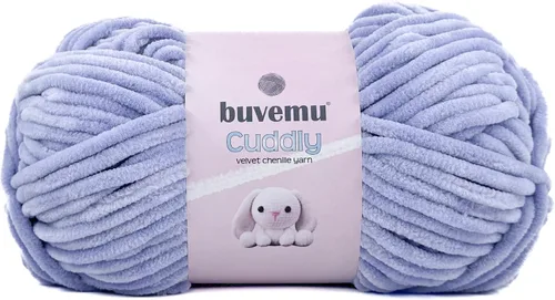 Miniatura 81 de Hilo de felpilla de terciopelo, súper suave y esponjoso, para tejer, hacer manualidades, color amigurumi, duradero para el desprendimiento, 3.53