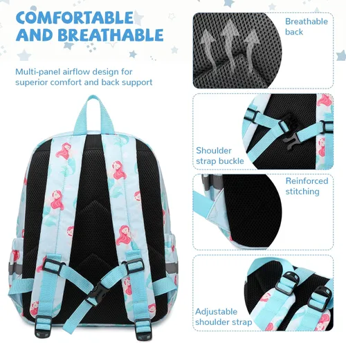 Miniatura 4 de Mygreen Mochila preescolar, mochilas para niños pequeños con correa en el pecho, Modernoajustado