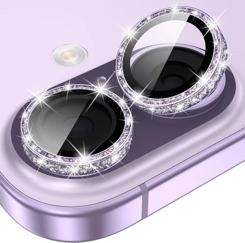Miniatura 19 de YWXTW Protector de lente de cámara para iPhone 15/15 Plus/16e/ 17e, anillo de metal antiarañazos individual protector de pantalla de vidrio templado