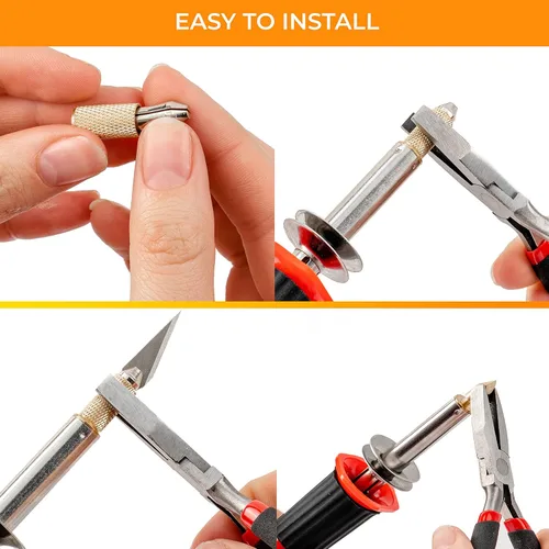 Miniatura 9 de Scissor-Tailed Kit de quemado de madera de alta calidad, 43 piezas, bolígrafo de temperatura ajustable con 36 puntas y accesorios, todo en un