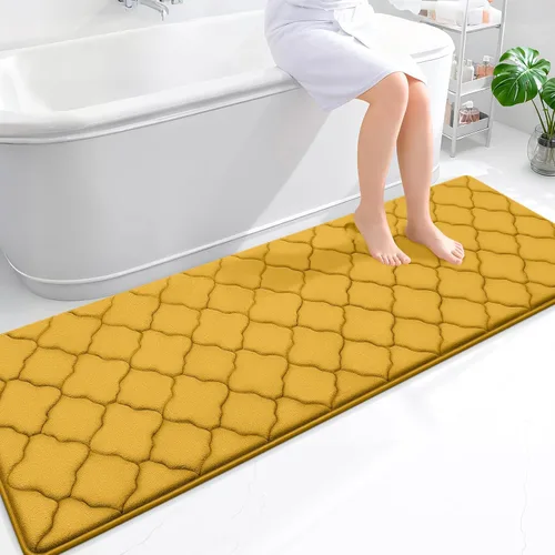 Miniatura 210 de OLANLY Alfombra de Baño de Espuma Viscoelástica de 24 x 16 pulgadas, Ultra Suave y Absorbente, Alfombras de Baño Antideslizantes, Cómodas, Lavables