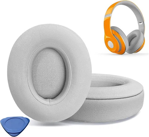 Miniatura 9 de Almohadillas de repuesto para auriculares Beats Studio 2 y Studio 3 con cable e inalámbricos, almohadillas con piel proteica más suave, espuma