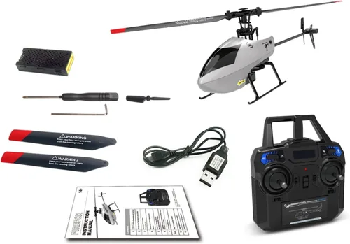 Miniatura 9 de GoolRC Helicóptero RC C129 V2, helicóptero de control remoto de 4 canales con giroscopio de 6 ejes, avión RC de 2.4 GHz con giros 3D, retención