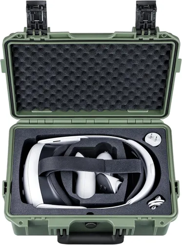 Miniatura 10 de Lykus Titan OQ200 - Funda rígida impermeable, funciona con Quest 3S/Quest 3/Quest 2, compatible con correa oficial Elite, mejor protección