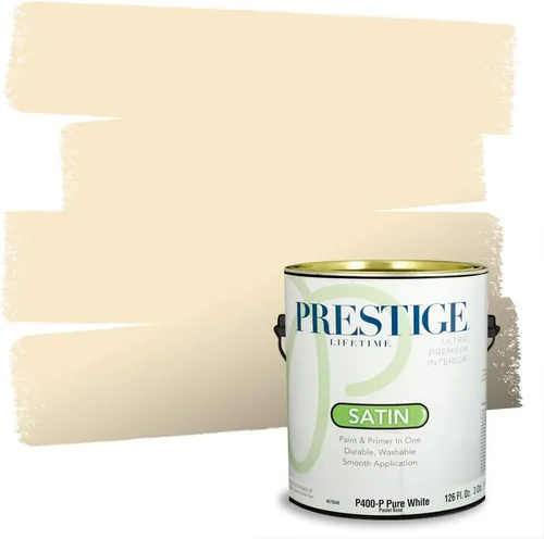 Miniatura 131 de PRESTIGE Paints Exterior Paint and Primer In One, 1-Gallon, Satin, Comparable Match of Benjamin Moore* Royal Linen* 931BM-PCM