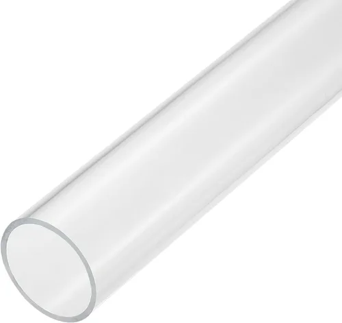 MECCANIXITY Tubo de acrílico transparente rígido redondo 2.008 in (2 pulgadas) ID 2.165 in (2 3/16 pulgadas) OD 14 pulgadas para lámparas y