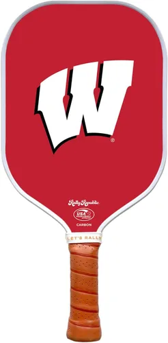Miniatura 93 de Raqueta de pickleball colegial oficialmente licenciada - Raqueta aprobada por la Asociación de Pickleball de EE. UU. - Núcleo de nido de abeja Texas