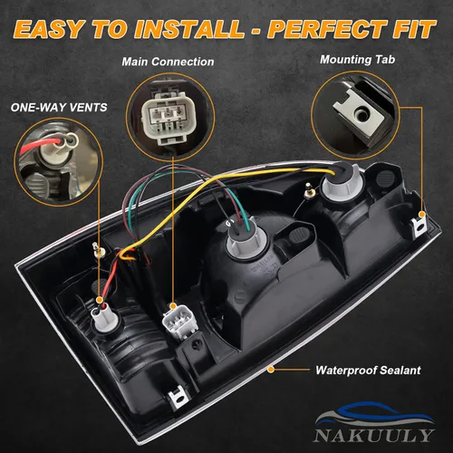 Miniatura 5 de Lámpara de luz trasera compatible con Toyota Tacoma Pickup 2005-2015, lado del conductor y del pasajero, óptica LED, luz de freno, señal de giro
