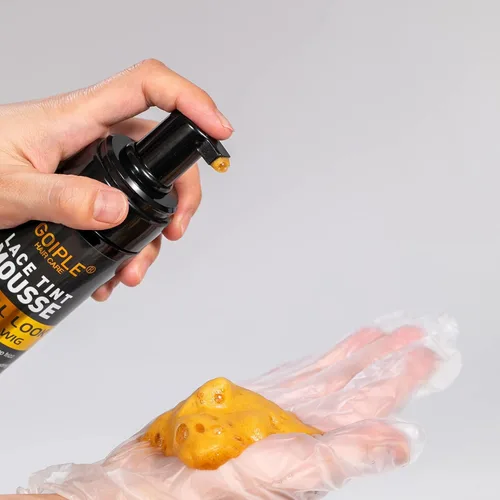 Miniatura 5 de Mousse de Tinte para Encaje de Pelo Fundido, 6.8 fl oz Mousse de Tinte para Encaje para Mujeres, Pelucas de Encaje, Toupees y Piezas de Cabello