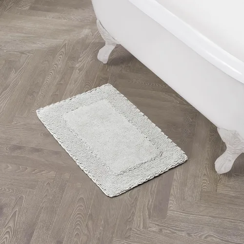 Miniatura 13 de Laura Ashley Ruffle tapete para baño de algodón de 17 x 24 pulgadas