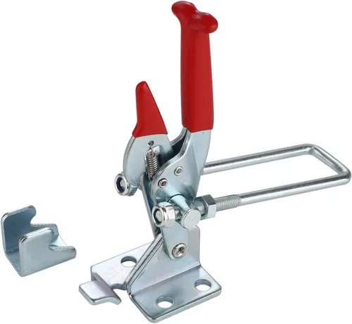 Miniatura 3 de Pestillo de abrazadera de palanca resistente, pestillo ajustable de gran capacidad de 2000 libras, pestillo de palanca de bloqueo automático