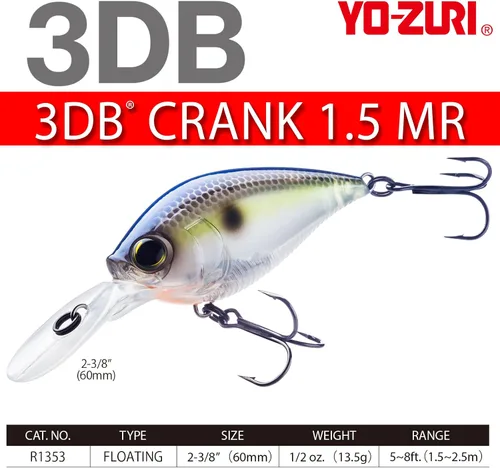 Miniatura 4 de Duel Yo Zuri R 1353 3 Db Crank 1 5 Mr ' F 60 Mm 2 8 marrón (Brown Crawfish)