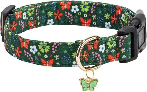Miniatura 9 de Collares para perros con hebilla ajustable para lindas, hembras, hembras, hembras, machos, collar especial suave y elegante para perros con diseño