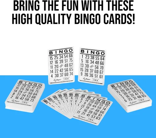 Miniatura 4 de Regal Bingo - Hojas de bingo clásicas de solo 6 x 4 pulgadas, hojas de bingo blancas reutilizables para noches de juegos familiares, fiestas